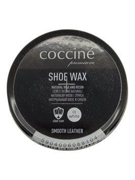 Натуральний віск для взуття Coccine білий 40 гр для шкіри та текстилю SHOE WAX WHITE фото