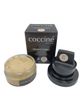 Крем для шкіряного взуття Coccine ELEGANCE бежевий 07 50 мл для всіх видів шкіри BEIGE 07 фото
