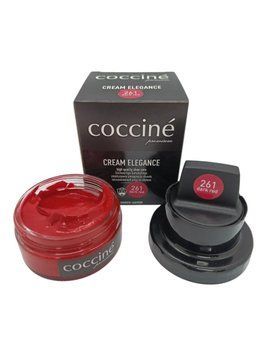 Крем для шкіряного взуття Coccine ELEGANCE темно-червоний 261 50 мл DARK RED 261 фото